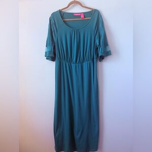 Women's vintage teal dress‎ size M